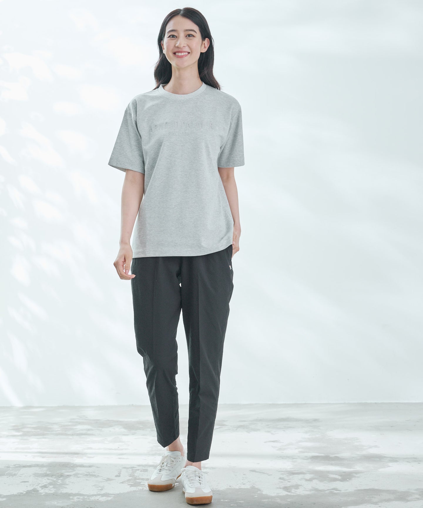 Arnold Palmer 【TIME SALE】【汗染み防止】シェア エンボスプリントTシャツ